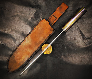 JN Coltello da Cucina-Chef fatto a mano CCW6c